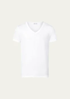 HanroCotton Superior V-Neck T-Shirt