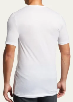 HanroMen’s Ultralight Cotton V-Neck T-Shirt
