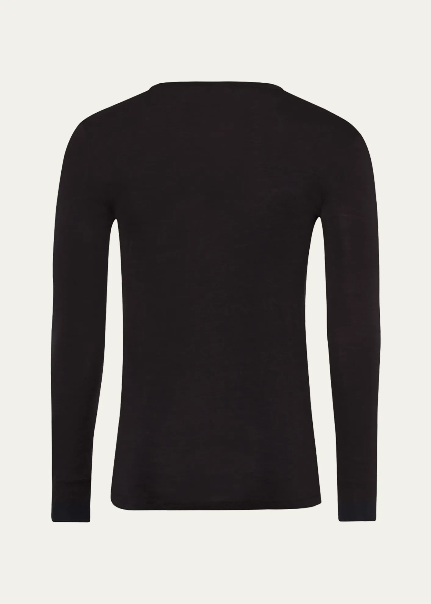 HanroWoolen Silk Long-Sleeve Shirt
