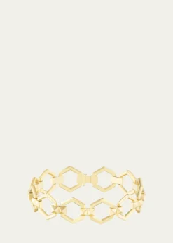 Harwell Godfrey18K Yellow Gold Pyramid Stud Foundation Bracelet