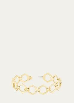 Harwell Godfrey18K Yellow Gold Pyramid Stud Foundation Bracelet