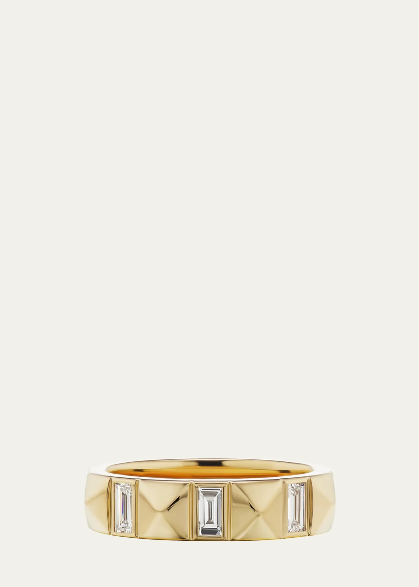 Harwell Godfrey18K Diamond Pyramid Baguette Band