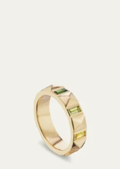 Harwell Godfrey18K Rainbow Pyramid Baguette Band