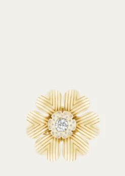 Harwell Godfrey18K Yellow Gold Camellia Ring with Diamonds