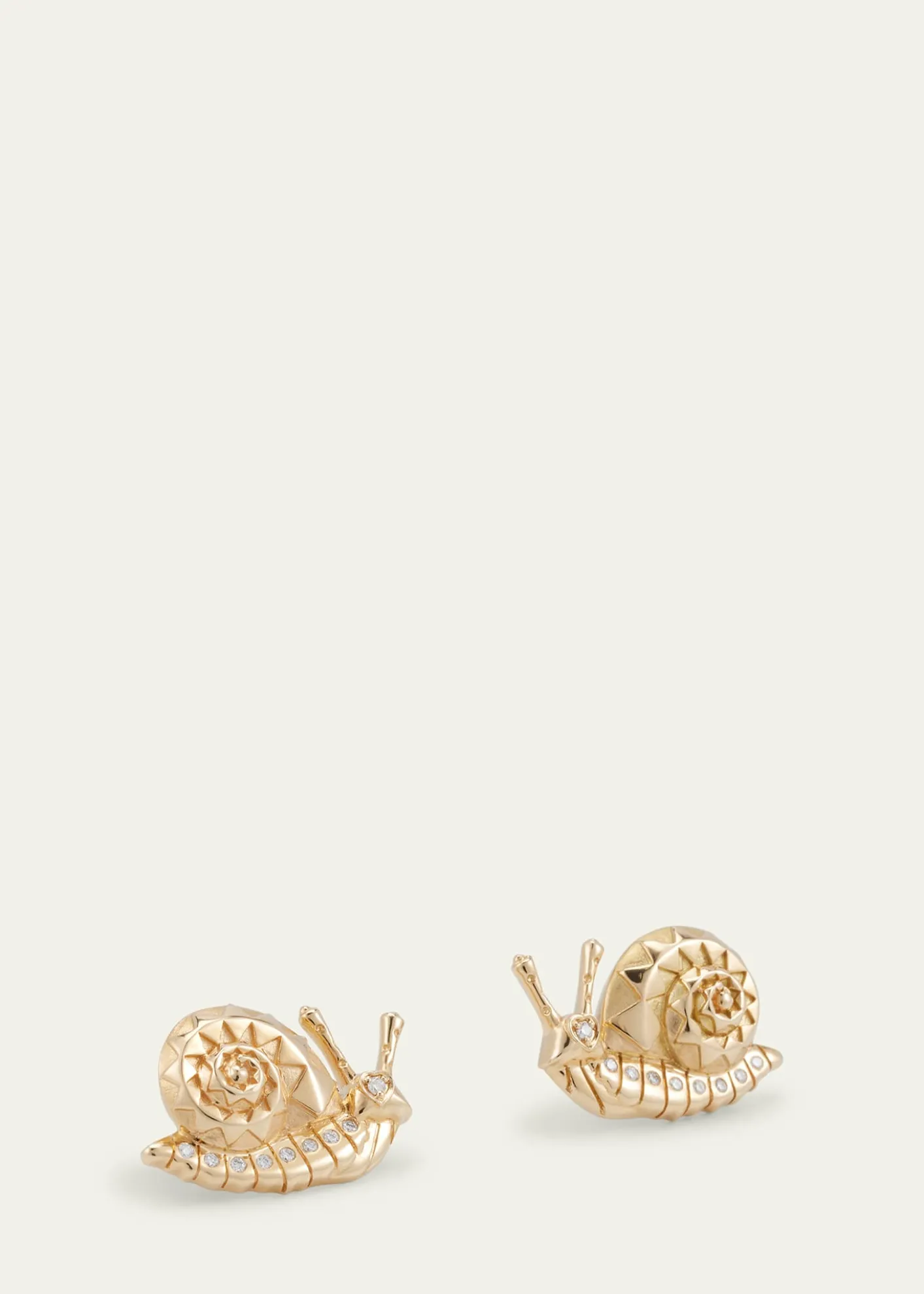 Harwell GodfreySnail Stud Earrings with Diamonds