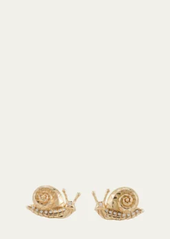 Harwell GodfreySnail Stud Earrings with Diamonds