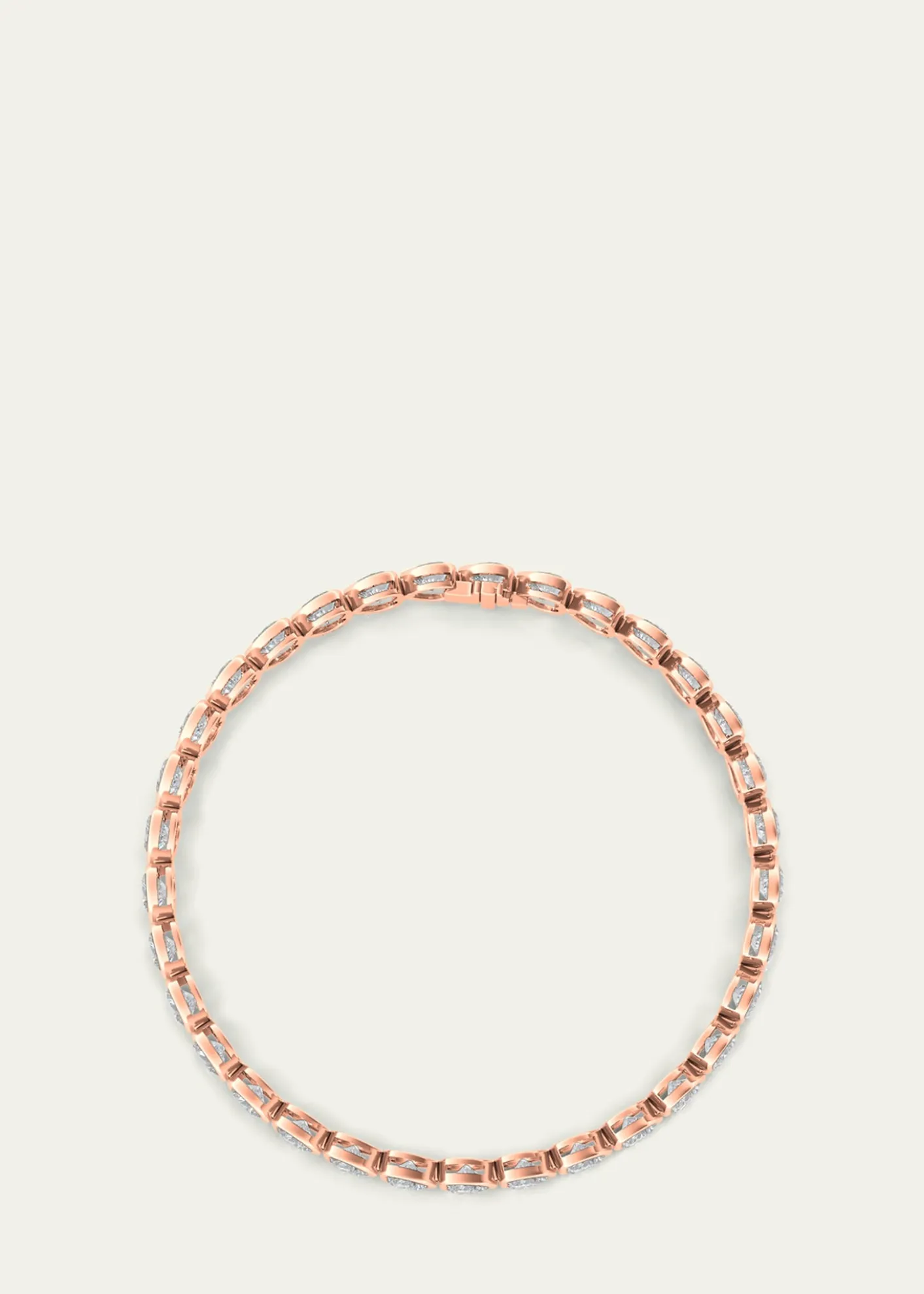 HauteCarat18K Heart Shape Bezel Lab Grown Diamond Bracelet