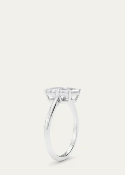HauteCarat18K Emerald Lab Grown Diamond East-West Twin Ring