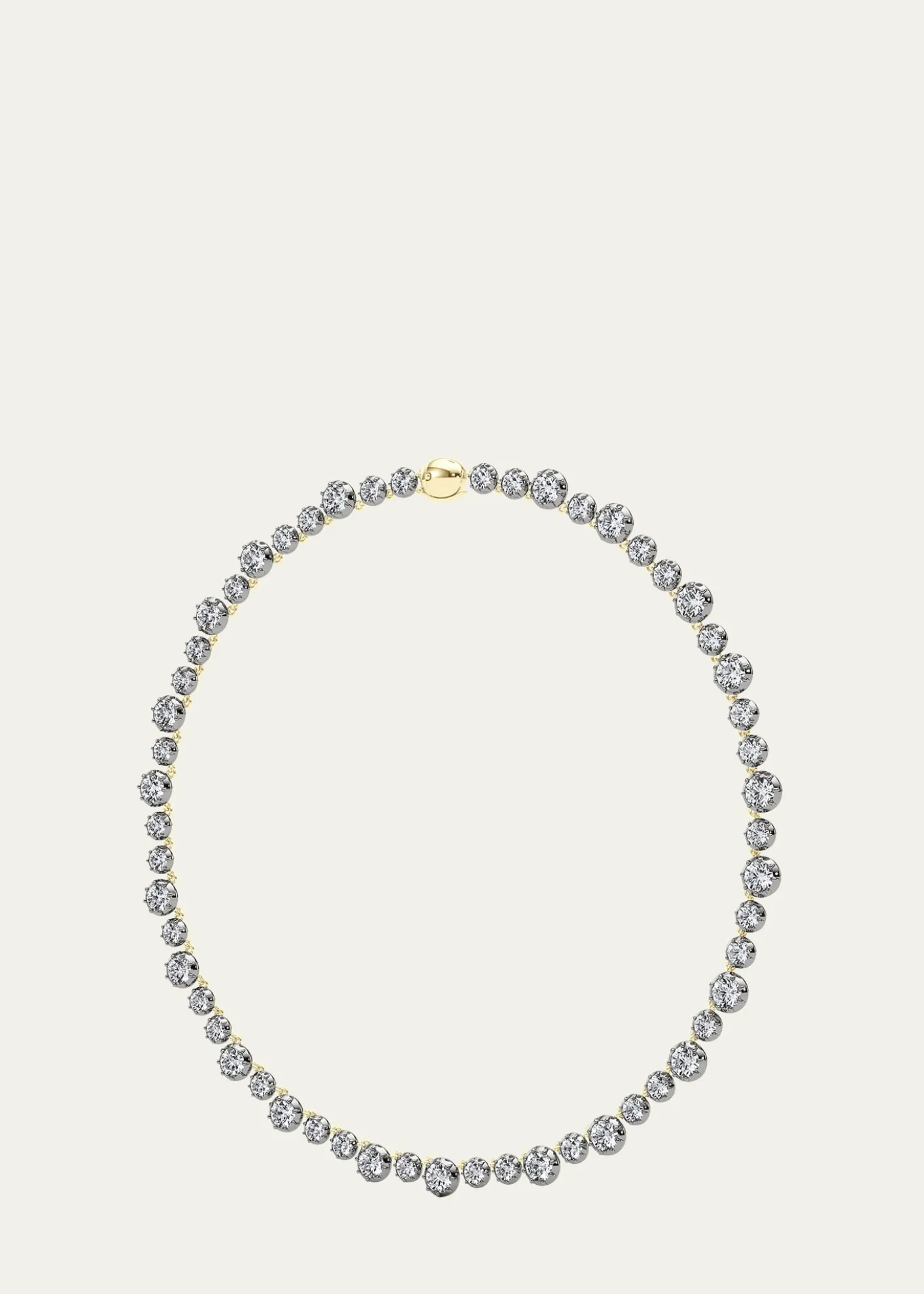 HauteCarat18K Georgian Cut Lab Grown Diamond Necklace