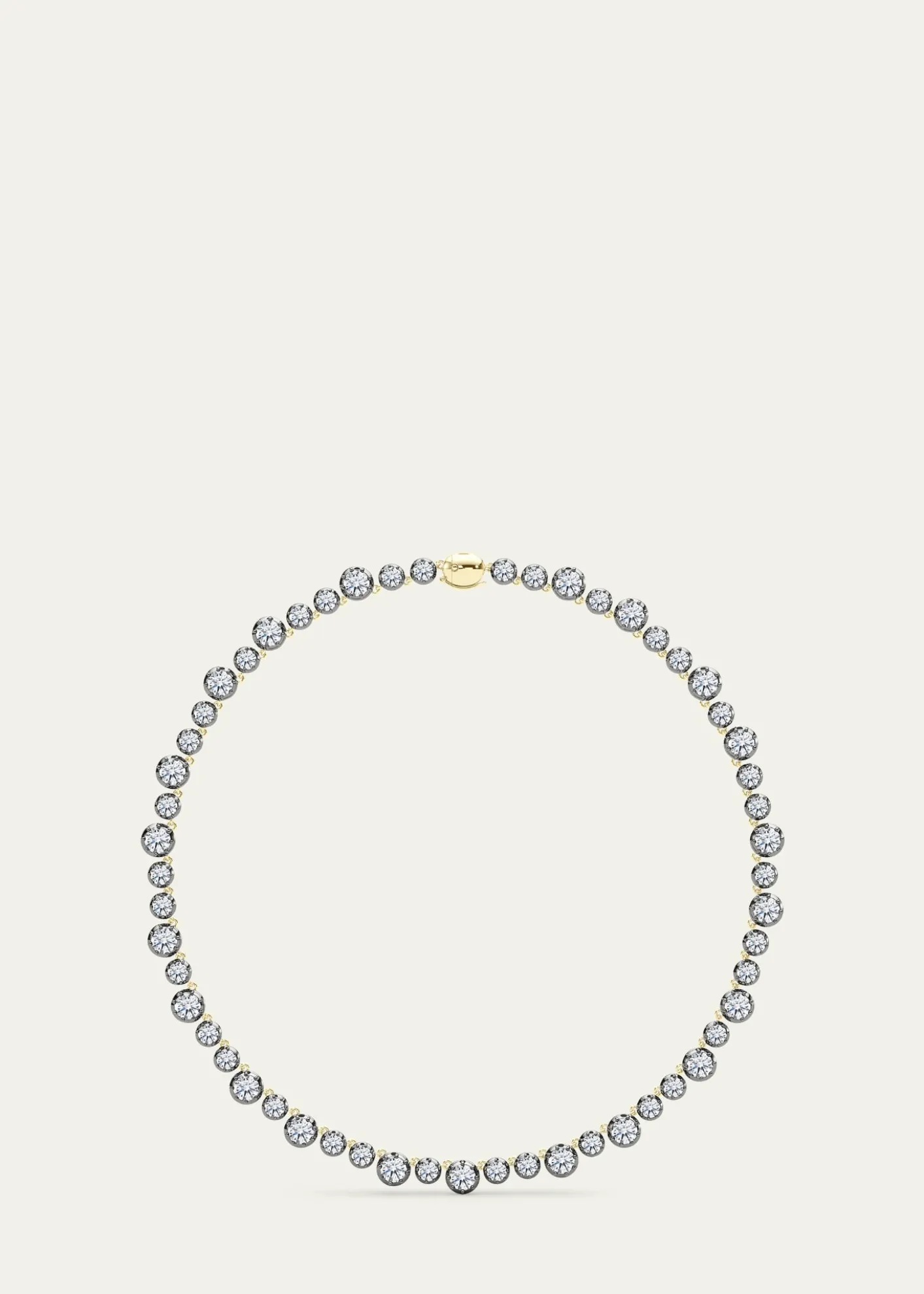 HauteCarat18K Georgian Cut Lab Grown Diamond Necklace
