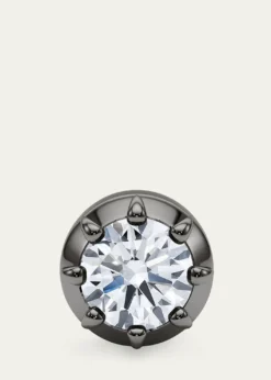 HauteCarat18K Georgian Cut Lab Grown Diamond Stud Earrings, 4.0tcw