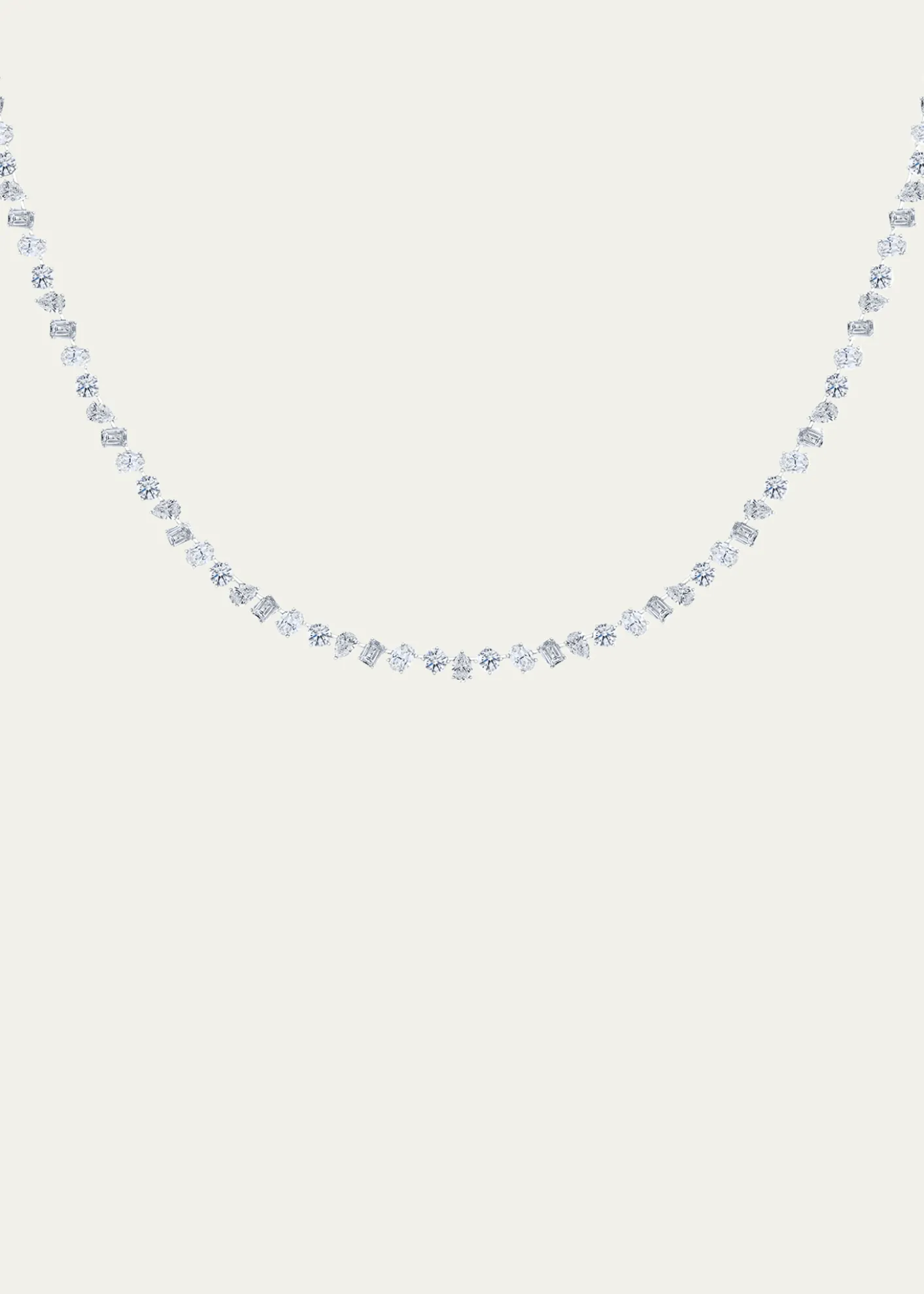 HauteCarat18K Mixed Shape Lab Grown Diamond Necklace