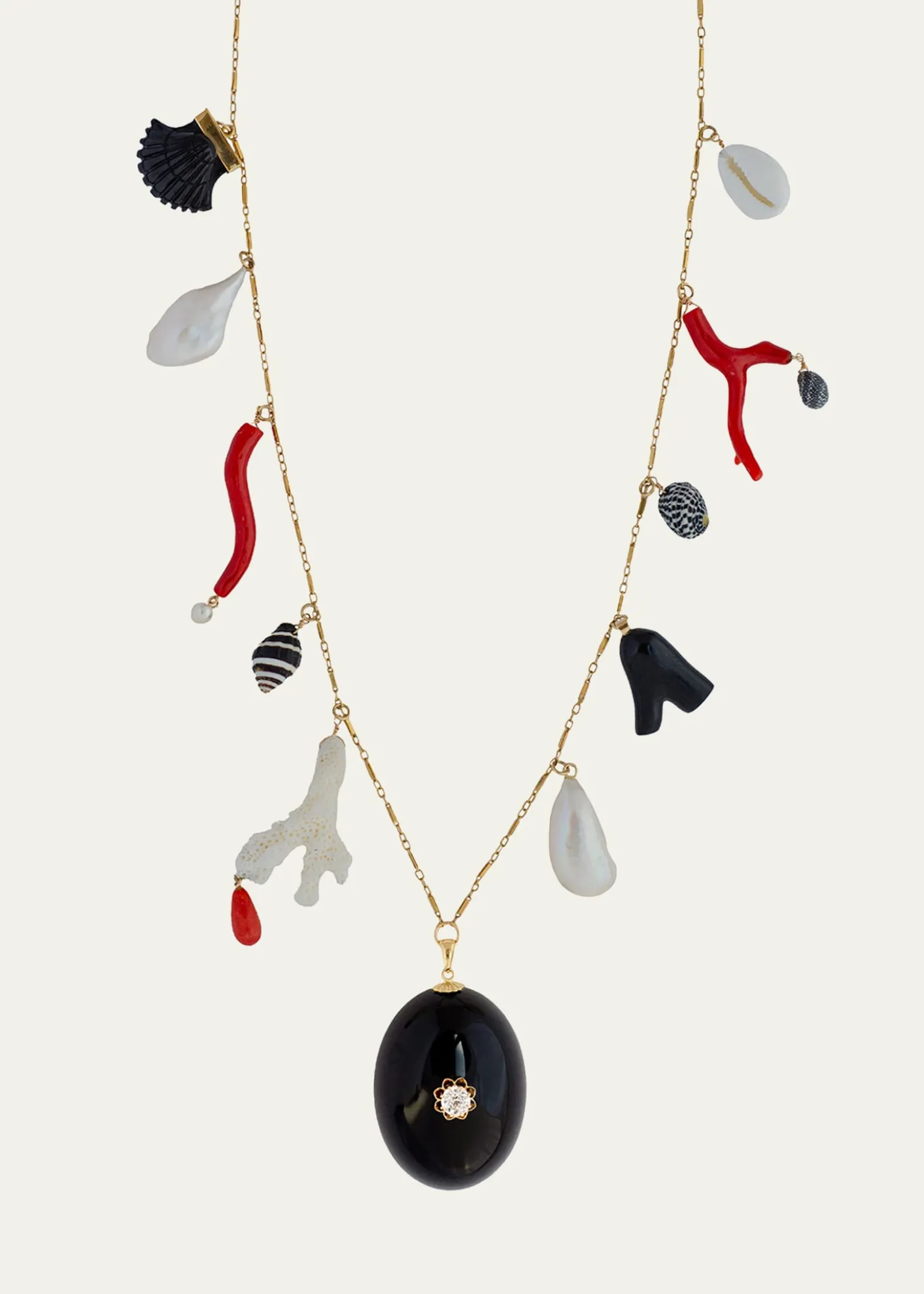 Haute VictoireOne-of-a-kind Vintage Charm Necklace