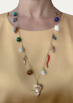 Haute VictoireRam Multi Charm Necklace