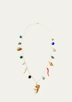 Haute VictoireRam Multi Charm Necklace