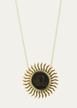 Haute VictoireSolar Necklace with Roman Coin