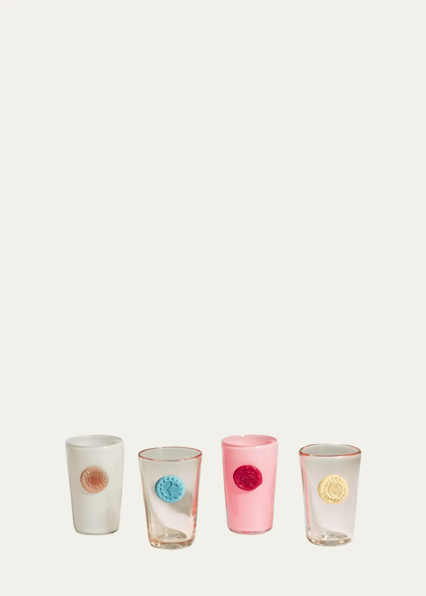 Helle MardahlMonogram 7.4 oz. Drinking Glasses, Set of 4