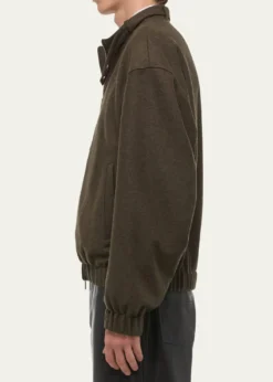 Helmut LangMen's Belted Wool-Blend Bomber Jacket