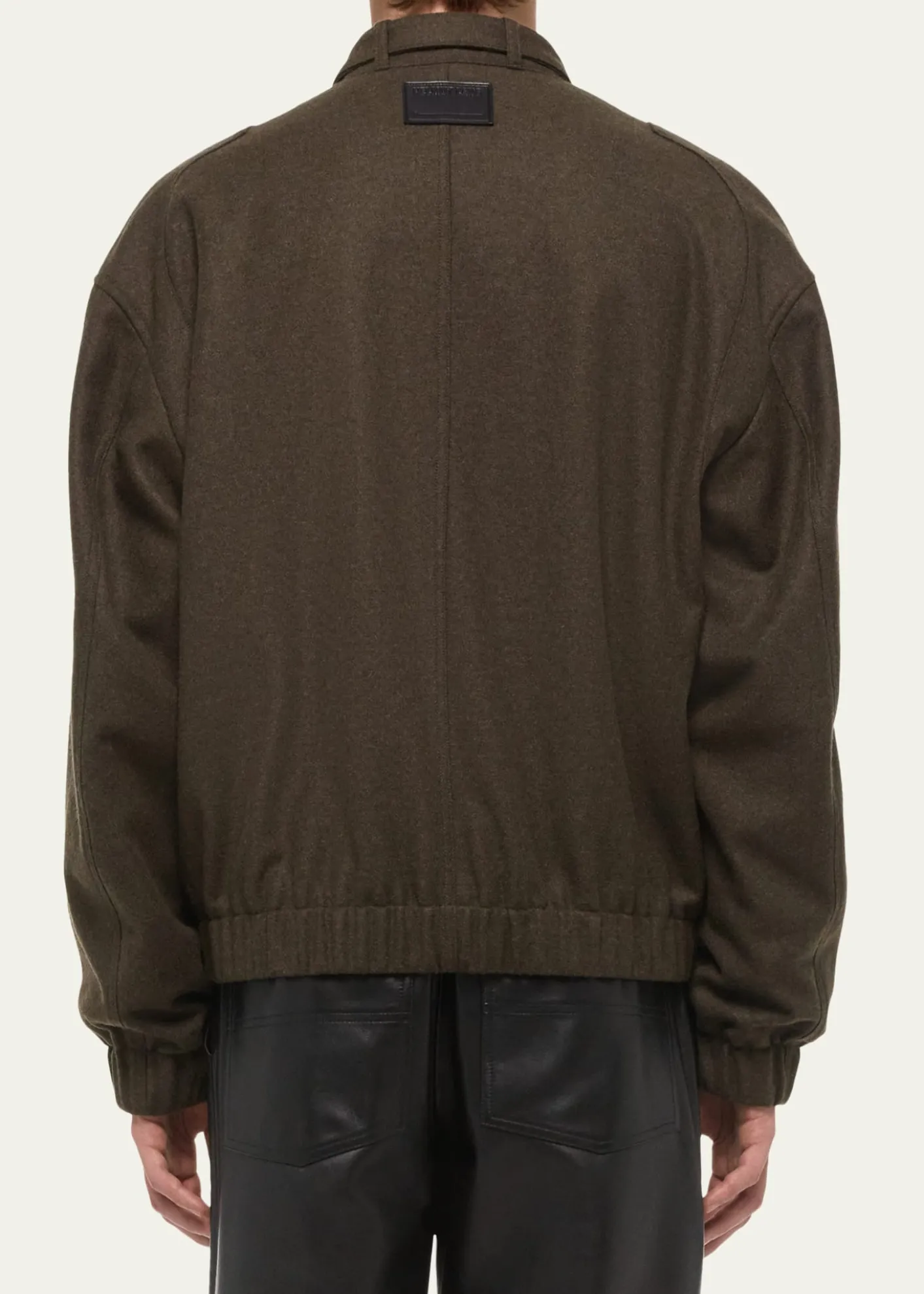 Helmut LangMen's Belted Wool-Blend Bomber Jacket