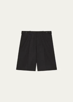Helmut LangMen's HL001 Wool Waistband-Tab Shorts