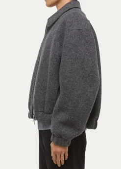 Helmut LangMen's Wool Bonded Full-Zip Bomber Jacket