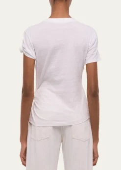 Helmut LangAsymmetric Knotted Baby Tee