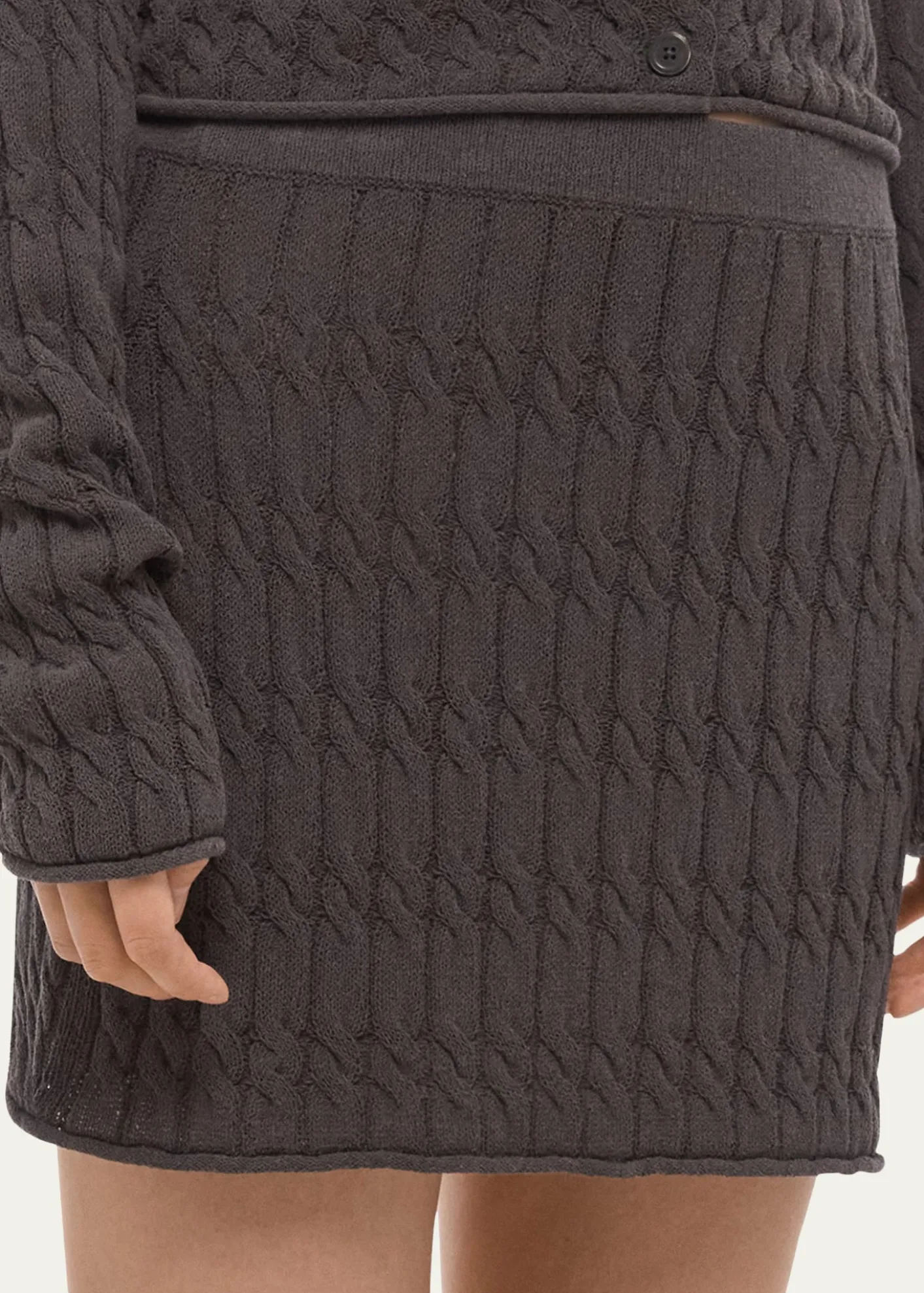 Helmut LangCable-Knit Mini Skirt