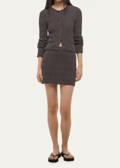 Helmut LangCable-Knit Mini Skirt