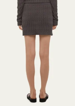 Helmut LangCable-Knit Mini Skirt