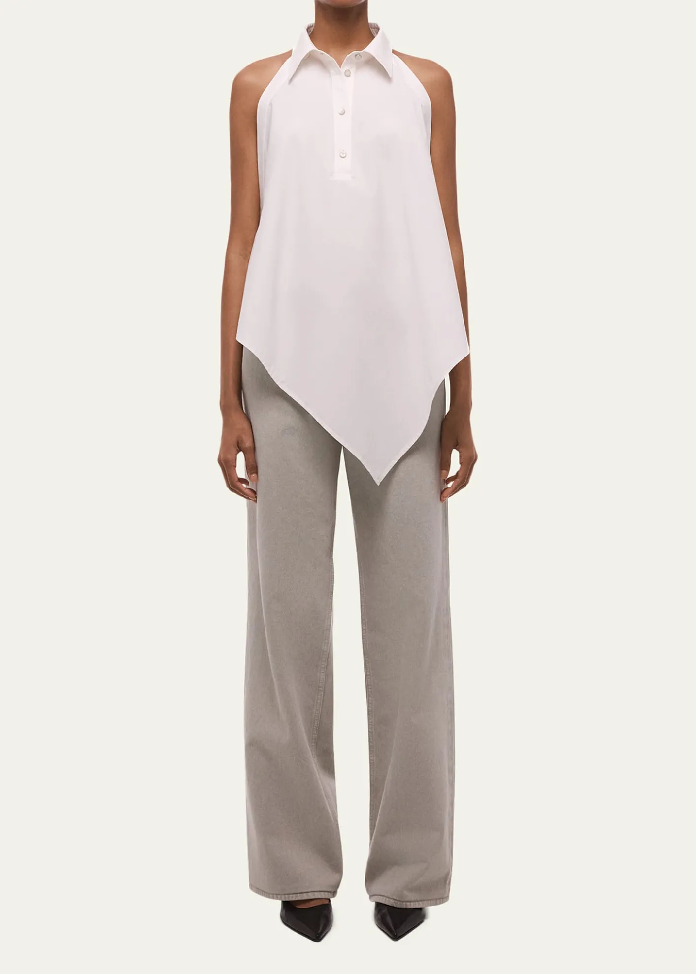 Helmut LangCollar Scarf Top