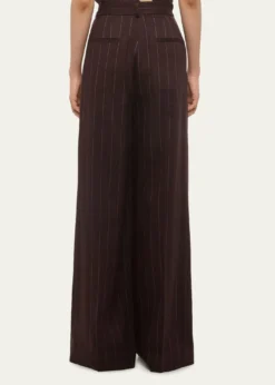 Helmut LangDouble-Pleated Wide-Leg Trousers