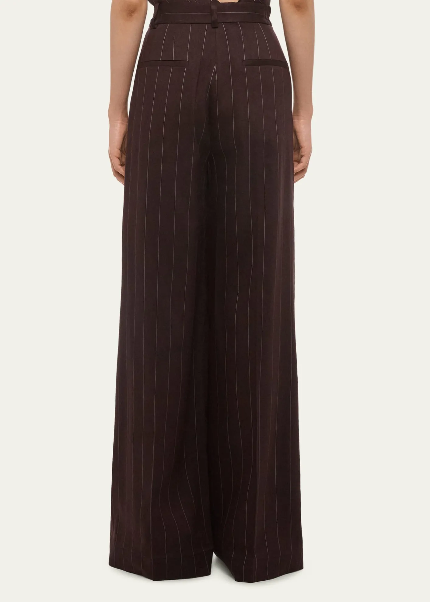 Helmut LangDouble-Pleated Wide-Leg Trousers