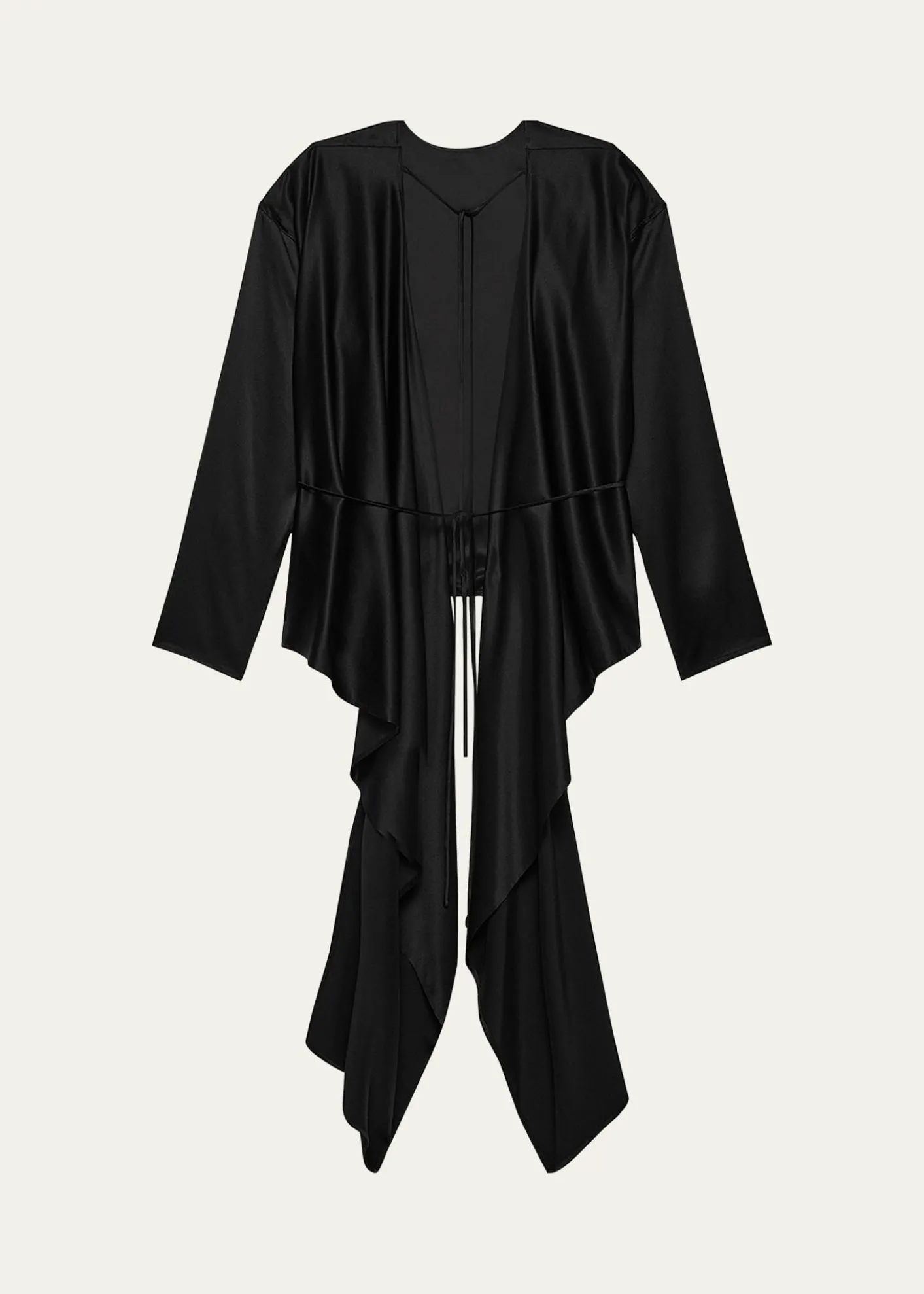 Helmut LangDraped Silk Satin Scarf Top