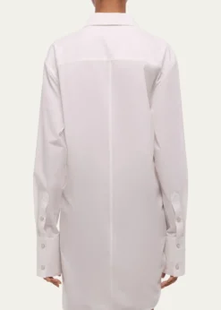 Helmut LangKnotted Cotton Shirtdress