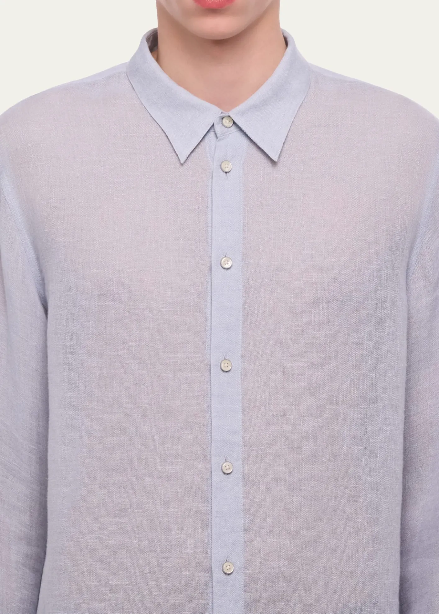 Helmut LangMen's Relaxed Fit Linen Button-Down Shirt