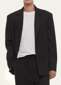 Helmut LangMen's Wool Gabardine Relaxed-Fit Blazer