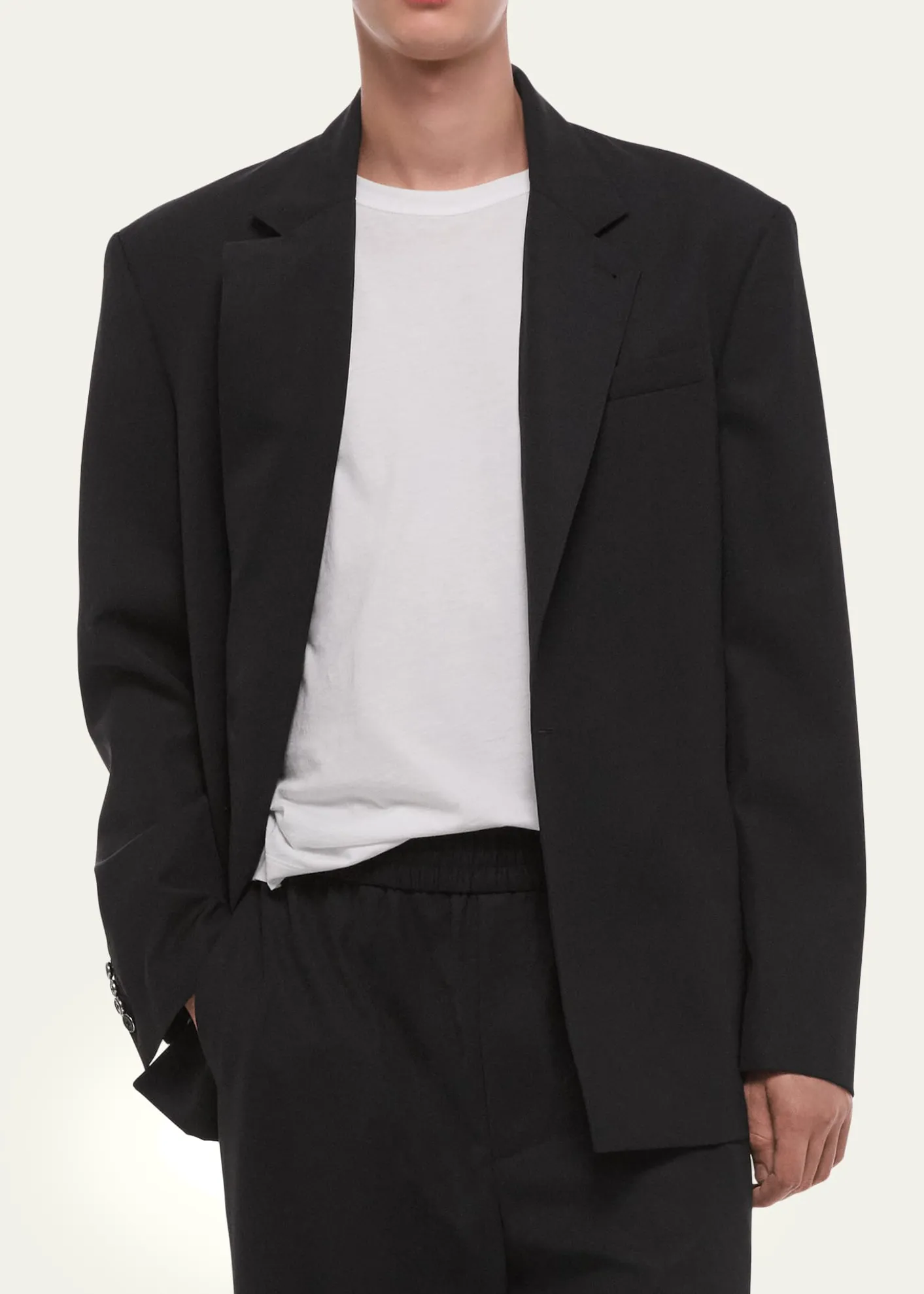 Helmut LangMen's Wool Gabardine Relaxed-Fit Blazer