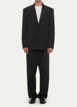 Helmut LangMen's Wool Gabardine Relaxed-Fit Blazer