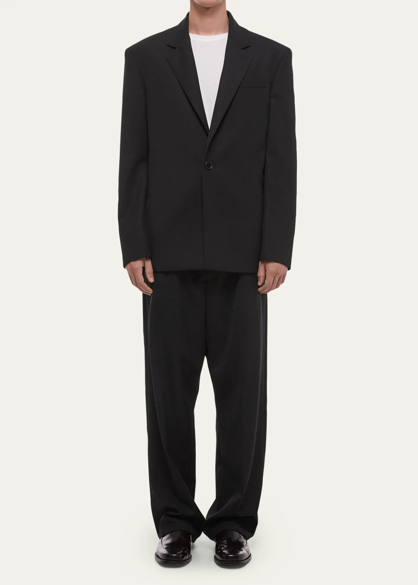Helmut LangMen's Wool Gabardine Relaxed-Fit Blazer