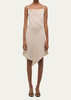 Helmut LangOpen-Back Knot Slip Dress
