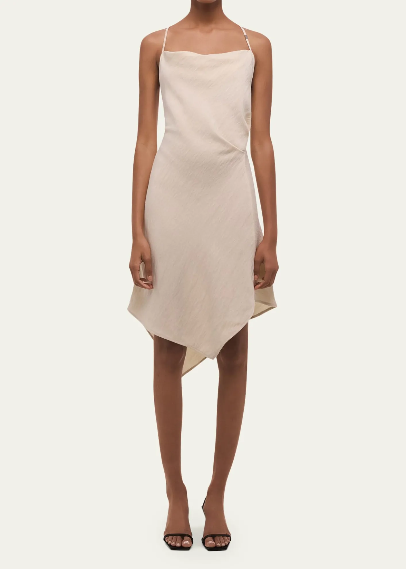 Helmut LangOpen-Back Knot Slip Dress