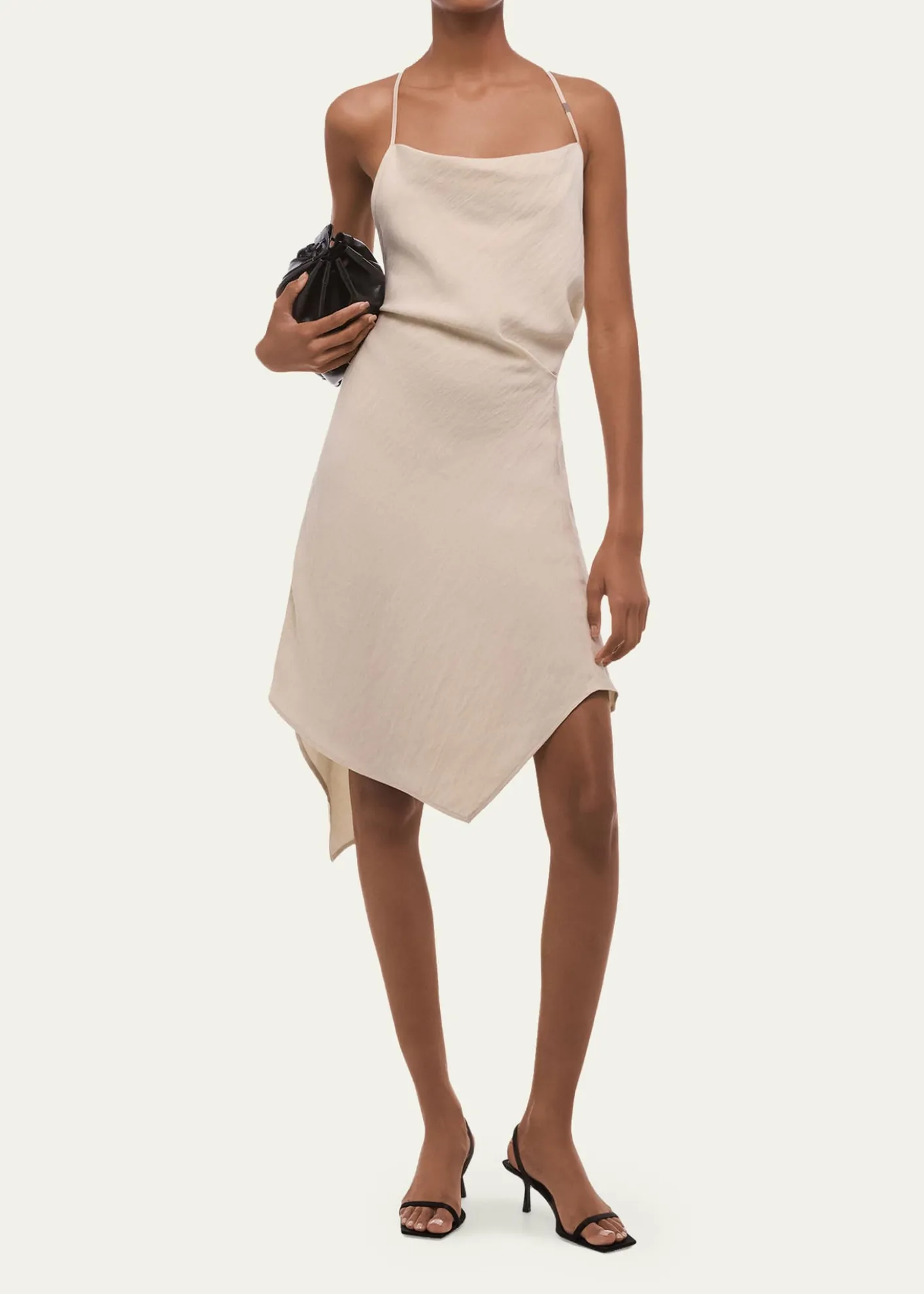 Helmut LangOpen-Back Knot Slip Dress