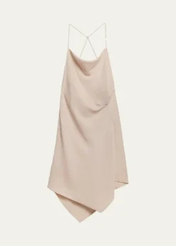 Helmut LangOpen-Back Knot Slip Dress