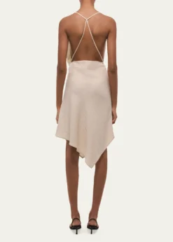 Helmut LangOpen-Back Knot Slip Dress