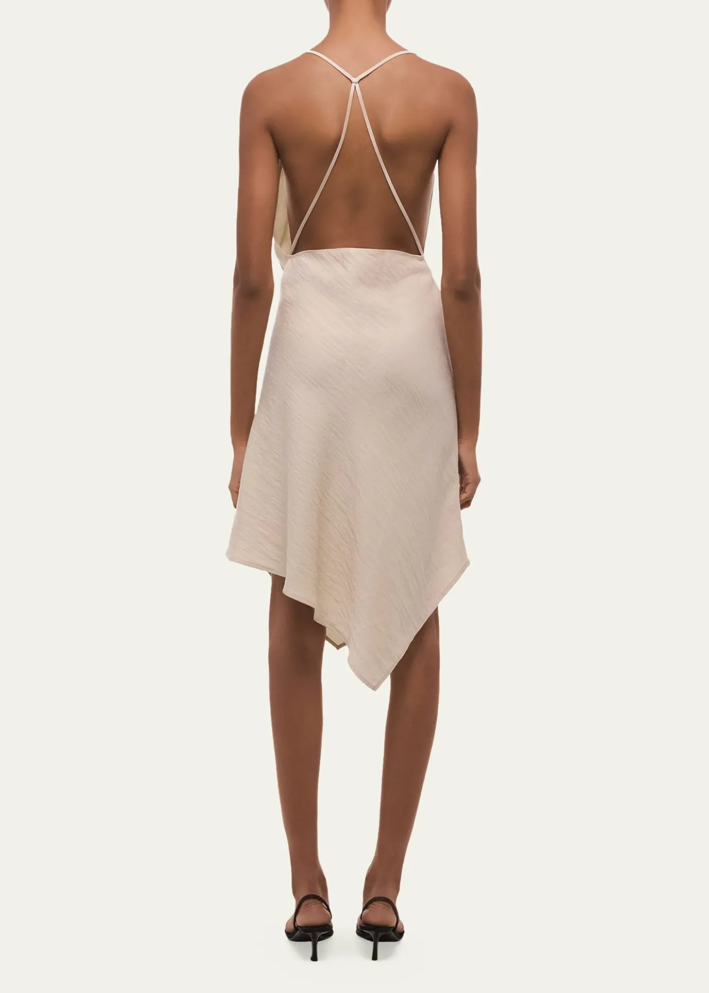 Helmut LangOpen-Back Knot Slip Dress