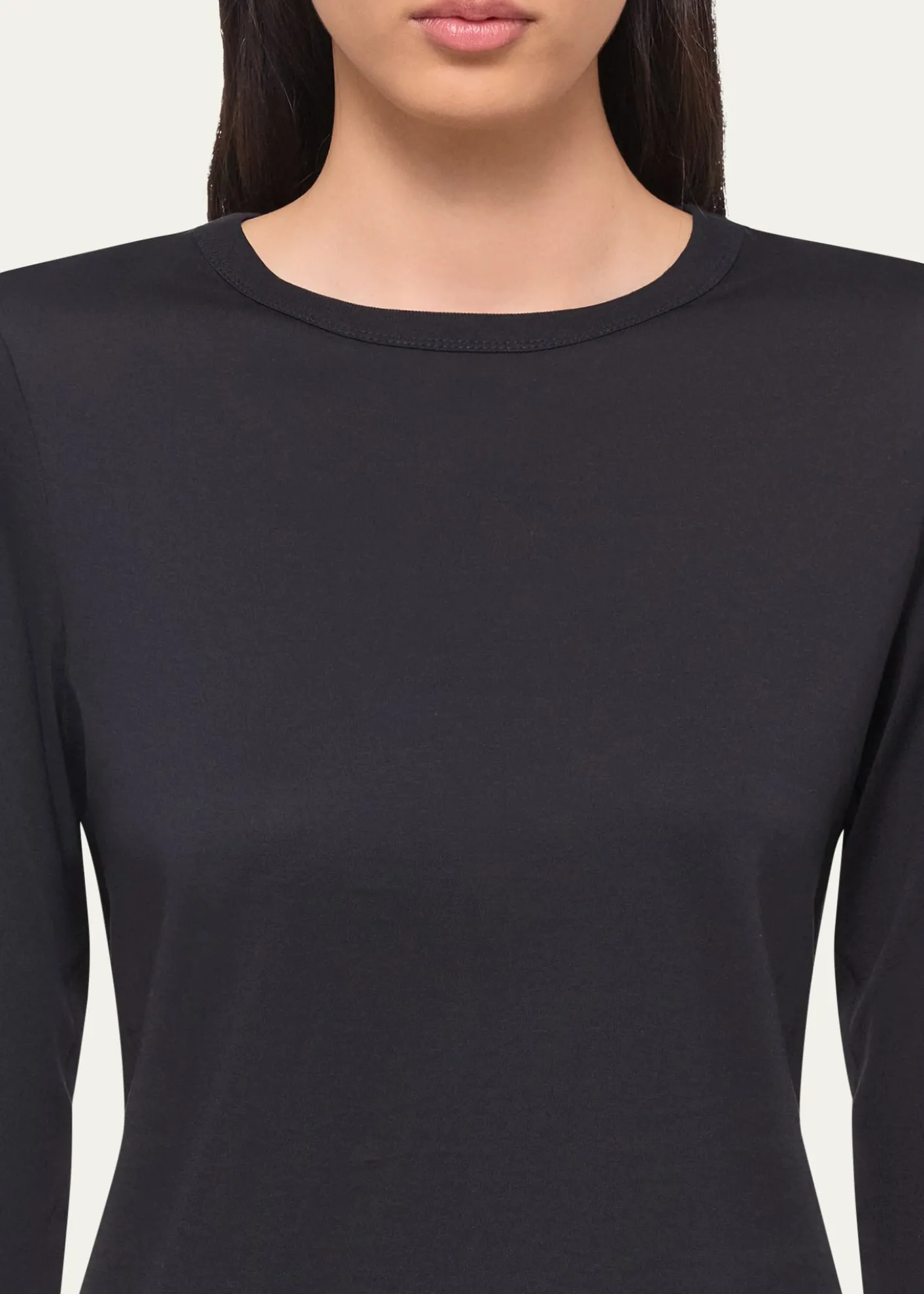 Helmut LangSlim Long-Sleeve Logo Tee
