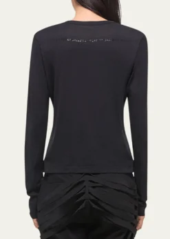 Helmut LangSlim Long-Sleeve Logo Tee