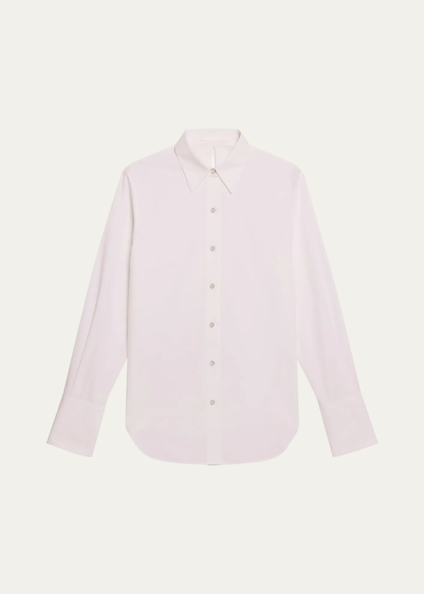 Helmut LangTie-Back Button-Front Cotton Shirt