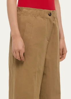 Helmut LangTrench Wide-Leg Pull-On Trousers