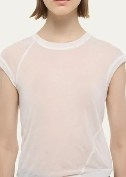 Helmut LangTwisted Sheer Crewneck Top